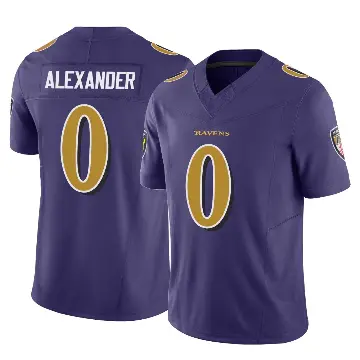 ＃0 Men's Jaire Alexander Purple Limited Baltimore Ravens Vapor F.U.S.E. Jersey