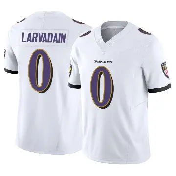 ＃0 Youth Gage Larvadain White Limited Baltimore Ravens Vapor F.U.S.E. Jersey