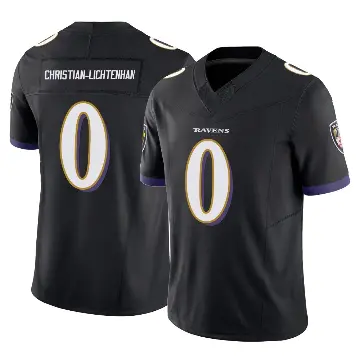 ＃0 Youth Gerad Christian-Lichtenhan Black Limited Baltimore Ravens Vapor F.U.S.E. Jersey