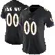 ＃00 Women's Custom Black Limited Baltimore Ravens Alternate Vapor Untouchable Jersey