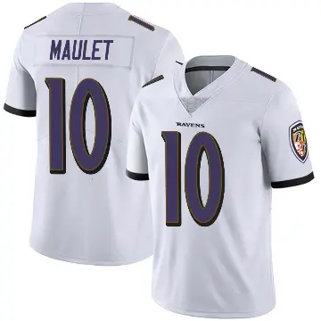 ＃10 Youth Arthur Maulet White Limited Baltimore Ravens Vapor Untouchable Jersey