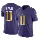 ＃11 Men's Jordan Stout Purple Limited Baltimore Ravens Vapor F.U.S.E. Jersey