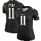 ＃11 Women's Jordan Stout Black Legend Baltimore Ravens Jersey