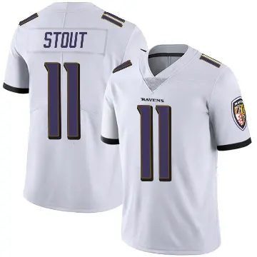 ＃11 Youth Jordan Stout White Limited Baltimore Ravens Vapor Untouchable Jersey