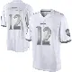 ＃12 Youth Malik Cunningham White Limited Baltimore Ravens Platinum Jersey