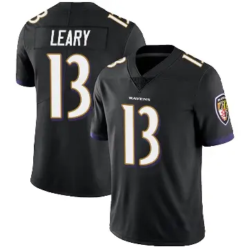 ＃13 Youth Devin Leary Black Limited Baltimore Ravens Alternate Vapor Untouchable Jersey