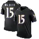 ＃15 Men's Ryan Mallett Black Legend Baltimore Ravens Jersey
