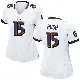 ＃15 Women's Cooper Rush White Game Baltimore Ravens Jersey