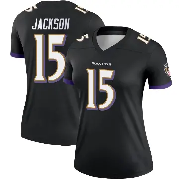 ＃15 Women's DeSean Jackson Black Legend Baltimore Ravens Jersey