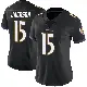 ＃15 Women's DeSean Jackson Black Limited Baltimore Ravens Alternate Vapor Untouchable Jersey