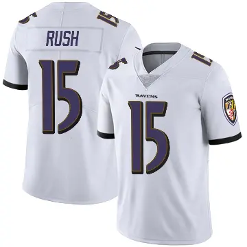 ＃15 Youth Cooper Rush White Limited Baltimore Ravens Vapor Untouchable Jersey