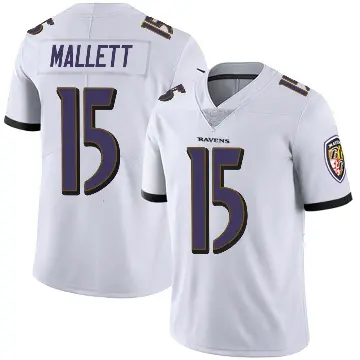 ＃15 Youth Ryan Mallett White Limited Baltimore Ravens Vapor Untouchable Jersey