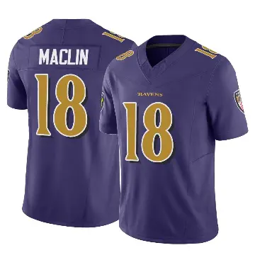 ＃18 Men's Jeremy Maclin Purple Limited Baltimore Ravens Vapor F.U.S.E. Jersey