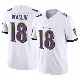 ＃18 Youth Jeremy Maclin White Limited Baltimore Ravens Vapor F.U.S.E. Jersey