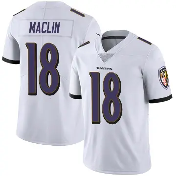 ＃18 Youth Jeremy Maclin White Limited Baltimore Ravens Vapor Untouchable Jersey