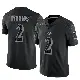 ＃2 Men's Nate Wiggins Black Limited Baltimore Ravens Reflective Jersey