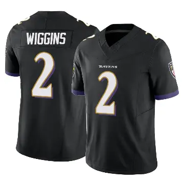 ＃2 Youth Nate Wiggins Black Limited Baltimore Ravens Vapor F.U.S.E. Jersey