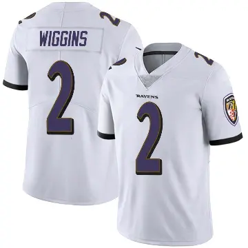 ＃2 Youth Nate Wiggins White Limited Baltimore Ravens Vapor Untouchable Jersey