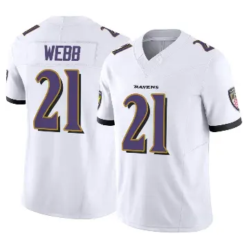 ＃21 Youth Lardarius Webb White Limited Baltimore Ravens Vapor F.U.S.E. Jersey