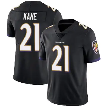 ＃21 Youth Sanoussi Kane Black Limited Baltimore Ravens Alternate Vapor Untouchable Jersey