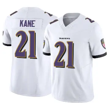 ＃21 Youth Sanoussi Kane White Limited Baltimore Ravens Vapor F.U.S.E. Jersey