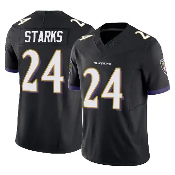 ＃24 Men's Malaki Starks Black Limited Baltimore Ravens Vapor F.U.S.E. Jersey
