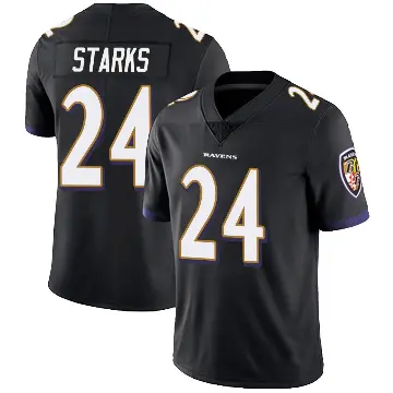 ＃24 Youth Malaki Starks Black Limited Baltimore Ravens Alternate Vapor Untouchable Jersey