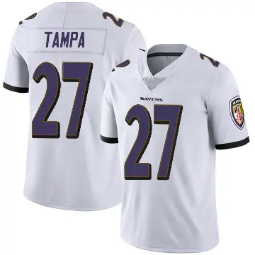 ＃27 Youth T.J. Tampa White Limited Baltimore Ravens Vapor Untouchable Jersey