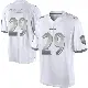 ＃29 Men's Ar'Darius Washington White Limited Baltimore Ravens Platinum Jersey