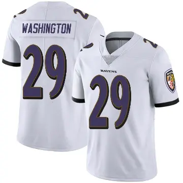 ＃29 Men's Ar'Darius Washington White Limited Baltimore Ravens Vapor Untouchable Jersey