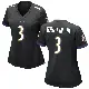 ＃3 Women's Robert Griffin III Black Game Baltimore Ravens Jersey