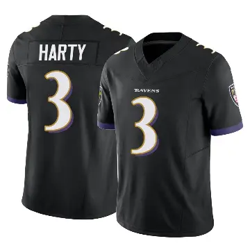 ＃3 Youth Deonte Harty Black Limited Baltimore Ravens Vapor F.U.S.E. Jersey