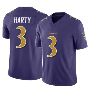 ＃3 Youth Deonte Harty Purple Limited Baltimore Ravens Vapor F.U.S.E. Jersey