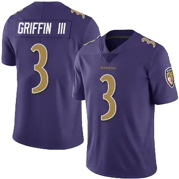 ＃3 Youth Robert Griffin III Purple Limited Baltimore Ravens Team Color Vapor Untouchable Jersey