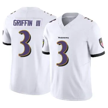 ＃3 Youth Robert Griffin III White Limited Baltimore Ravens Vapor F.U.S.E. Jersey