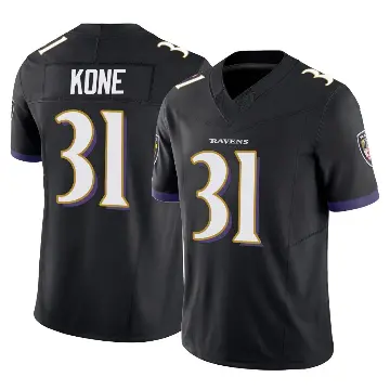 ＃31 Youth Bilhal Kone Black Limited Baltimore Ravens Vapor F.U.S.E. Jersey