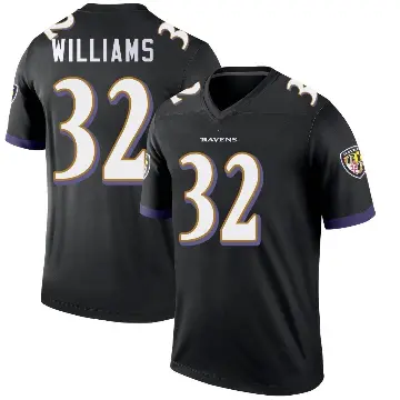 ＃32 Youth Marcus Williams Black Legend Baltimore Ravens Jersey