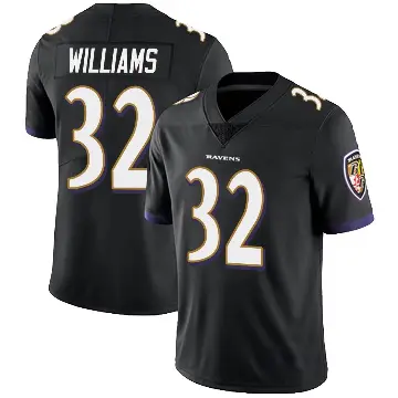 ＃32 Youth Marcus Williams Black Limited Baltimore Ravens Alternate Vapor Untouchable Jersey