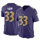 ＃33 Youth Tyler Loop Purple Limited Baltimore Ravens Vapor F.U.S.E. Jersey