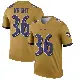 ＃36 Youth Owen Wright Gold Legend Baltimore Ravens Inverted Jersey