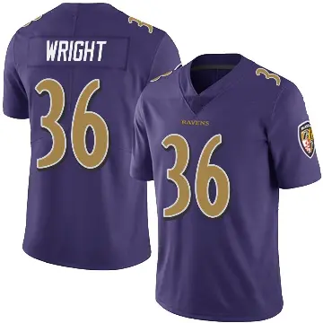 ＃36 Youth Owen Wright Purple Limited Baltimore Ravens Team Color Vapor Untouchable Jersey