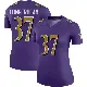 ＃37 Women's Robert Longerbeam Purple Legend Baltimore Ravens Color Rush Jersey
