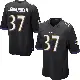 ＃37 Youth Robert Longerbeam Black Game Baltimore Ravens Jersey