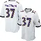 ＃37 Youth Robert Longerbeam White Game Baltimore Ravens Jersey