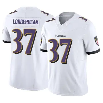 ＃37 Youth Robert Longerbeam White Limited Baltimore Ravens Vapor F.U.S.E. Jersey