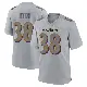 ＃38 Men's Sone Ntoh Gray Game Baltimore Ravens Atmosphere Fashion Jersey