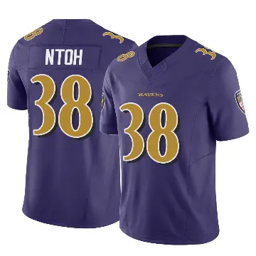 ＃38 Men's Sone Ntoh Purple Limited Baltimore Ravens Vapor F.U.S.E. Jersey