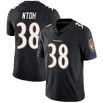 ＃38 Youth Sone Ntoh Black Limited Baltimore Ravens Alternate Vapor Untouchable Jersey
