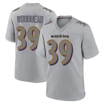 ＃39 Youth Danny Woodhead Gray Game Baltimore Ravens Atmosphere Fashion Jersey