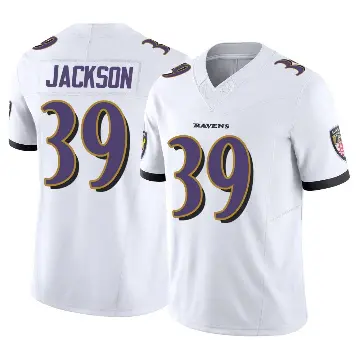 ＃39 Youth Keondre Jackson White Limited Baltimore Ravens Vapor F.U.S.E. Jersey